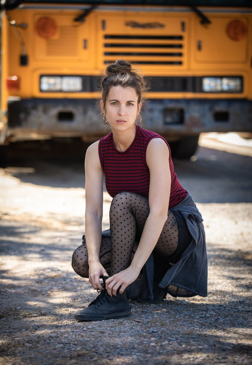 Legging FILET à Pois **Stock Express