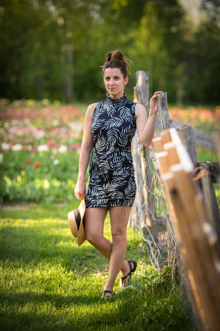 Tunique EMMA Sans Manches - FEUILLES **En Stock