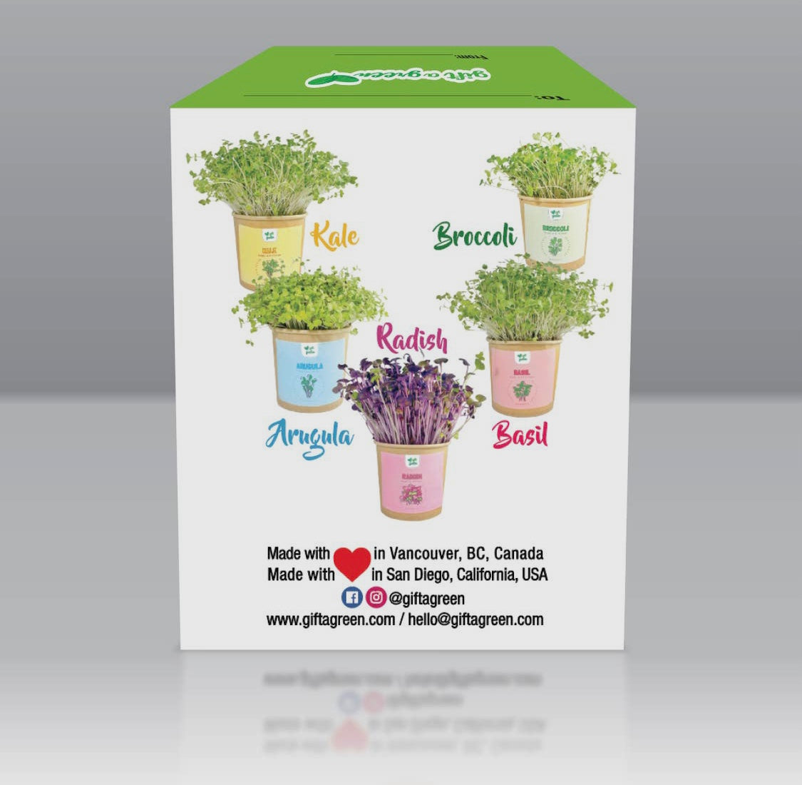 Coffret Cadeau de Micro-pousses Biologiques ***En Stock