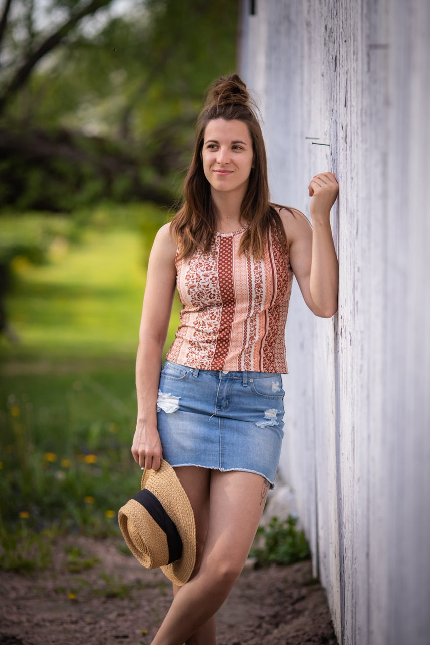 Top EMMA Corail & Marron - Options Disponibles