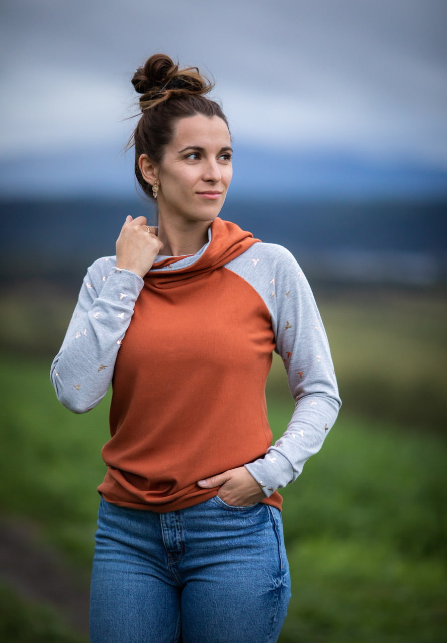 Chandail Capuche - Options de Couleur et Longueur * ÉCOLO