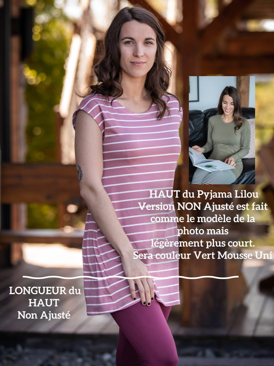 Pyjama LILOU Vert Mousse **PRÉ VENTE