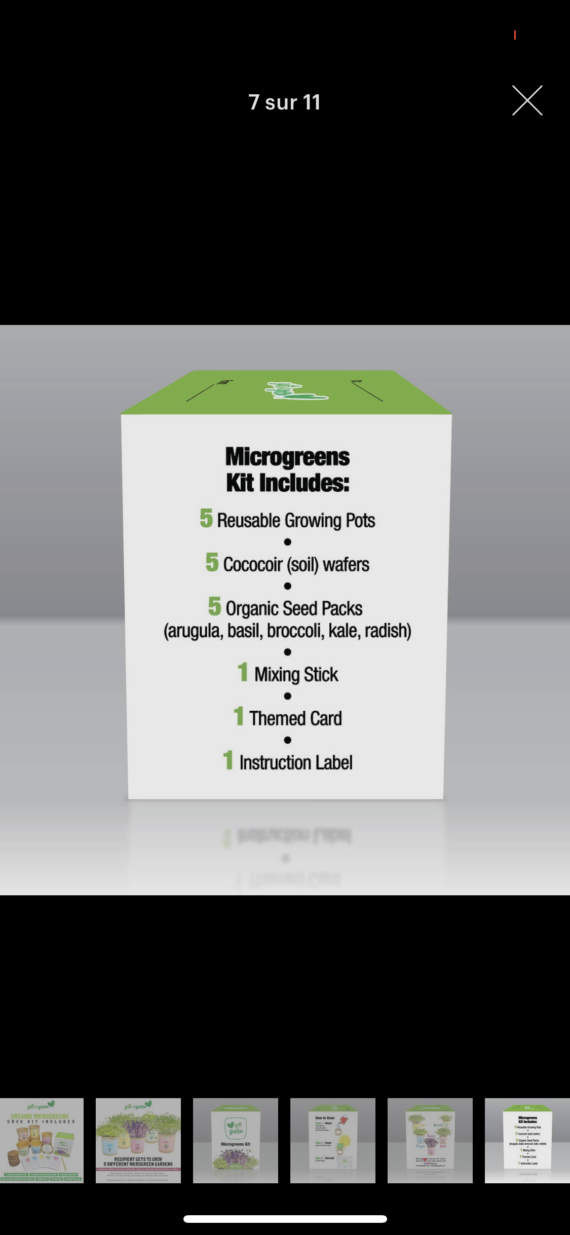 Coffret Cadeau de Micro-pousses Biologiques ***En Stock