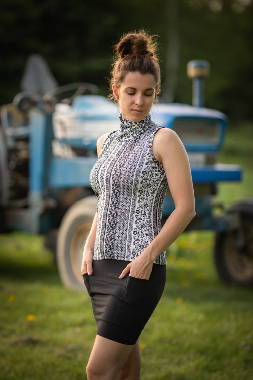 Top EMMA Noir & Blanc - Options Disponibles