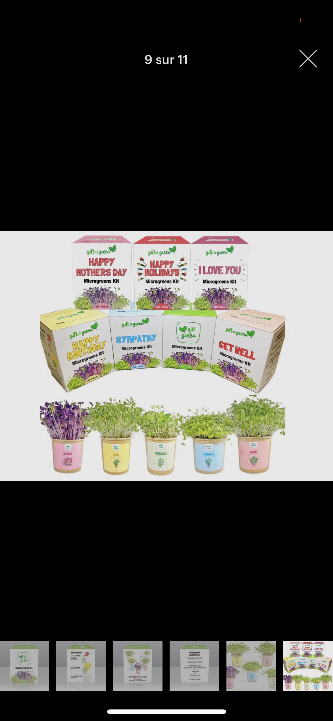 Coffret Cadeau de Micro-pousses Biologiques ***En Stock