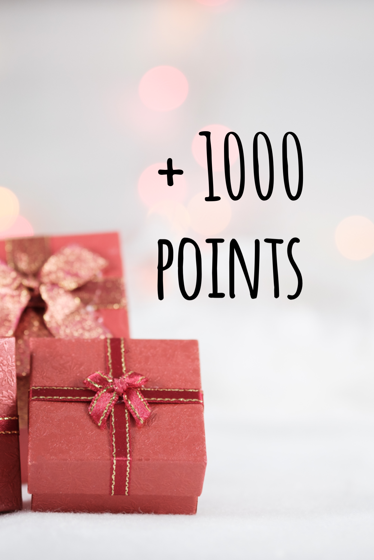 Un AJOUT de 1000 points Karibou
