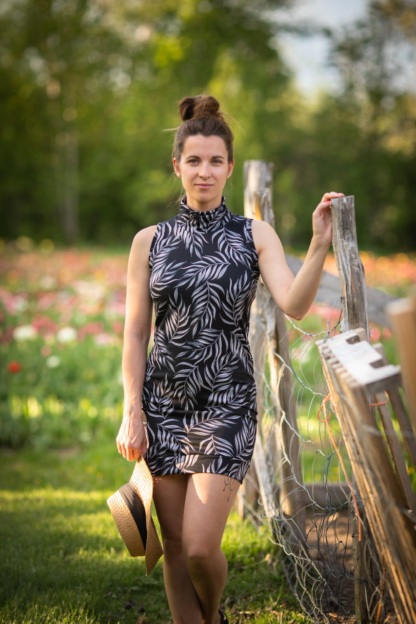 Tunique EMMA Sans Manches - FEUILLES **En Stock