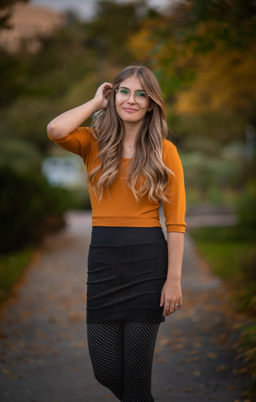 Jupe Corduroy NOIR **Stock Express