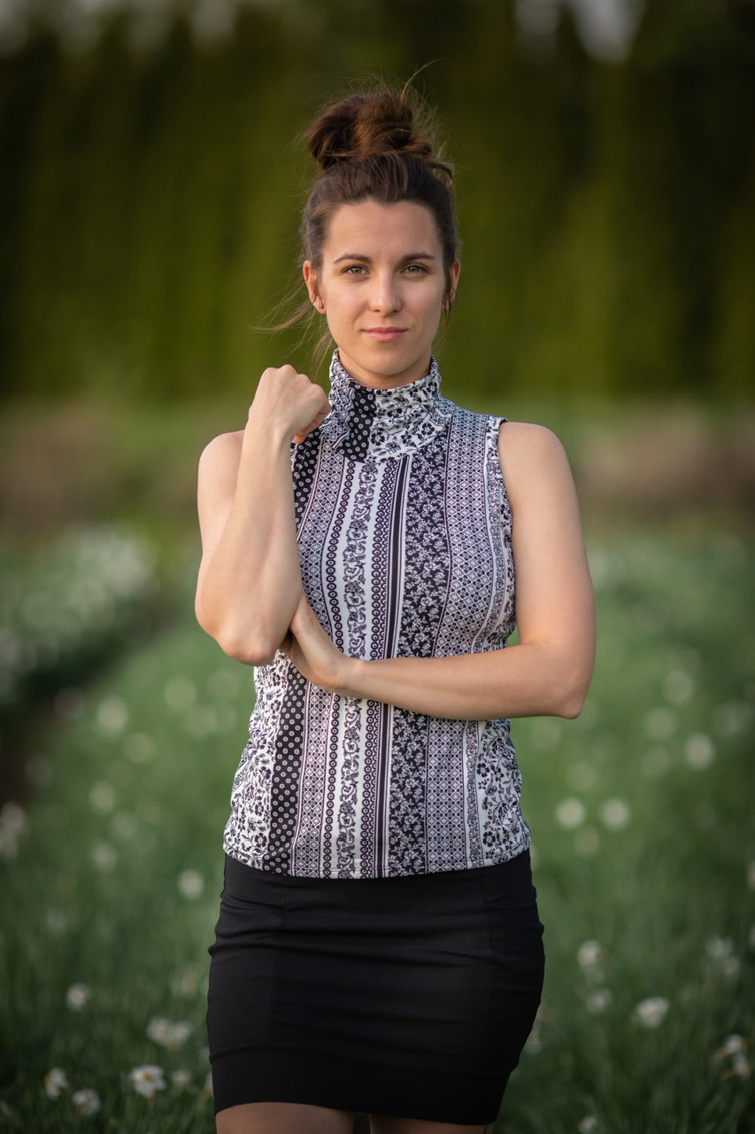 Top EMMA Noir & Blanc - Options Disponibles