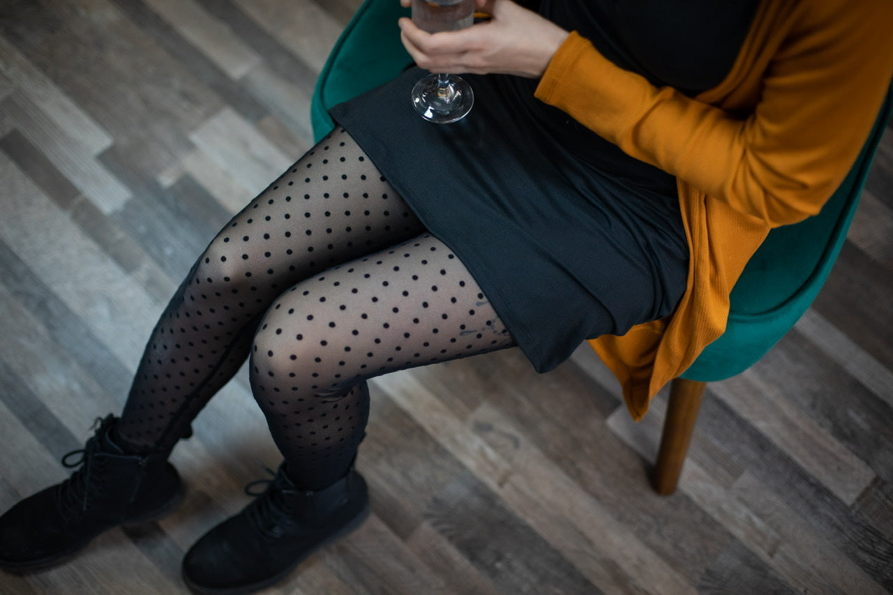 Legging FILET à Pois **Stock Express