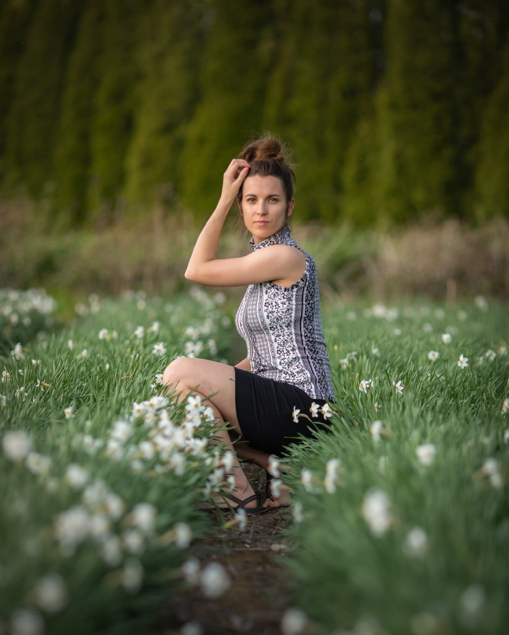 Top EMMA Noir & Blanc - Options Disponibles