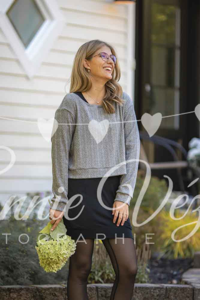 Collection AUTOMNE 🍂 Chandail CHLOÉ Tricot gris **Délai de confection (Copie)