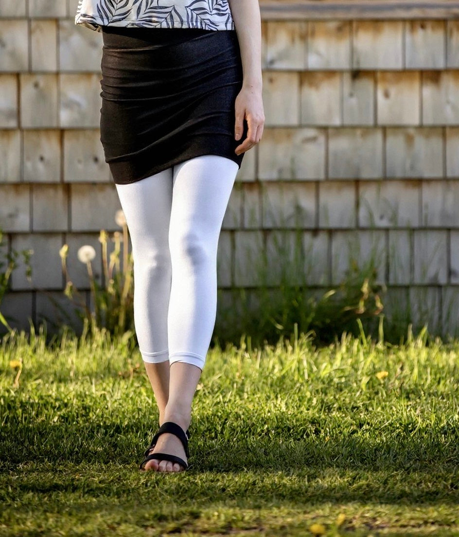 Legging Capri Uni BLANC **En Stock