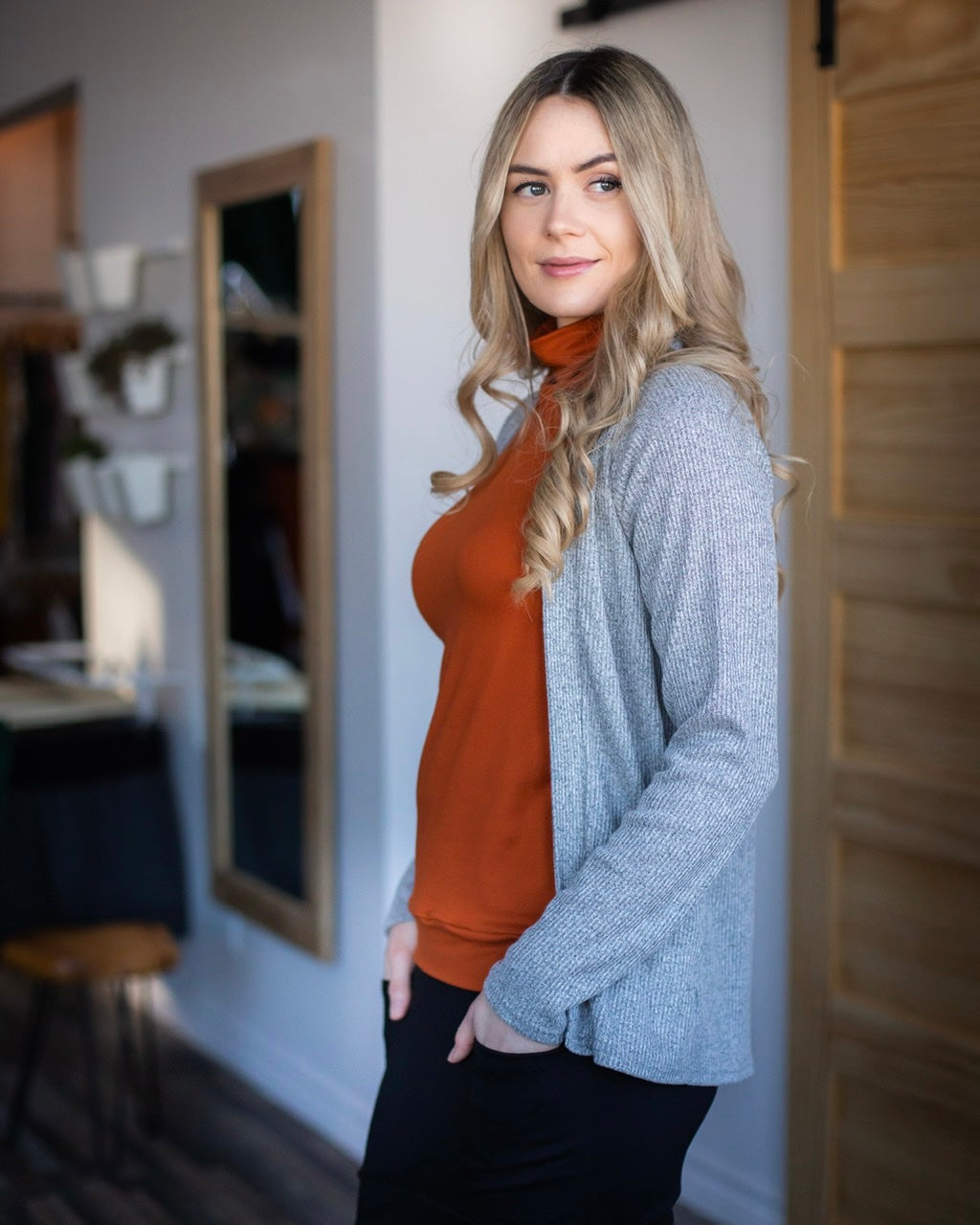 ** CARDIGAN Gris - Options de longueur