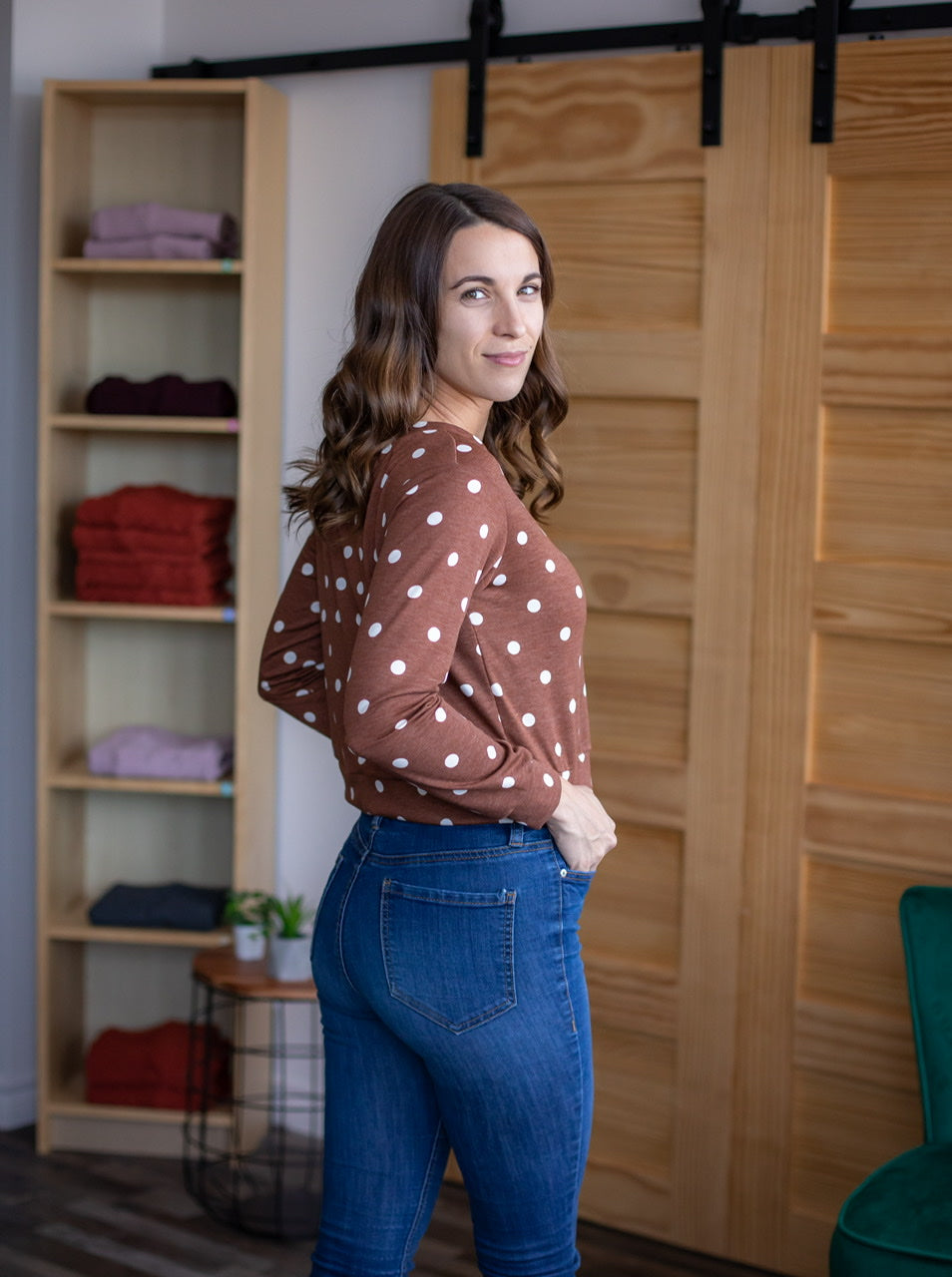 Chandail CHLOÉ Pois Cuivre- French Terry
