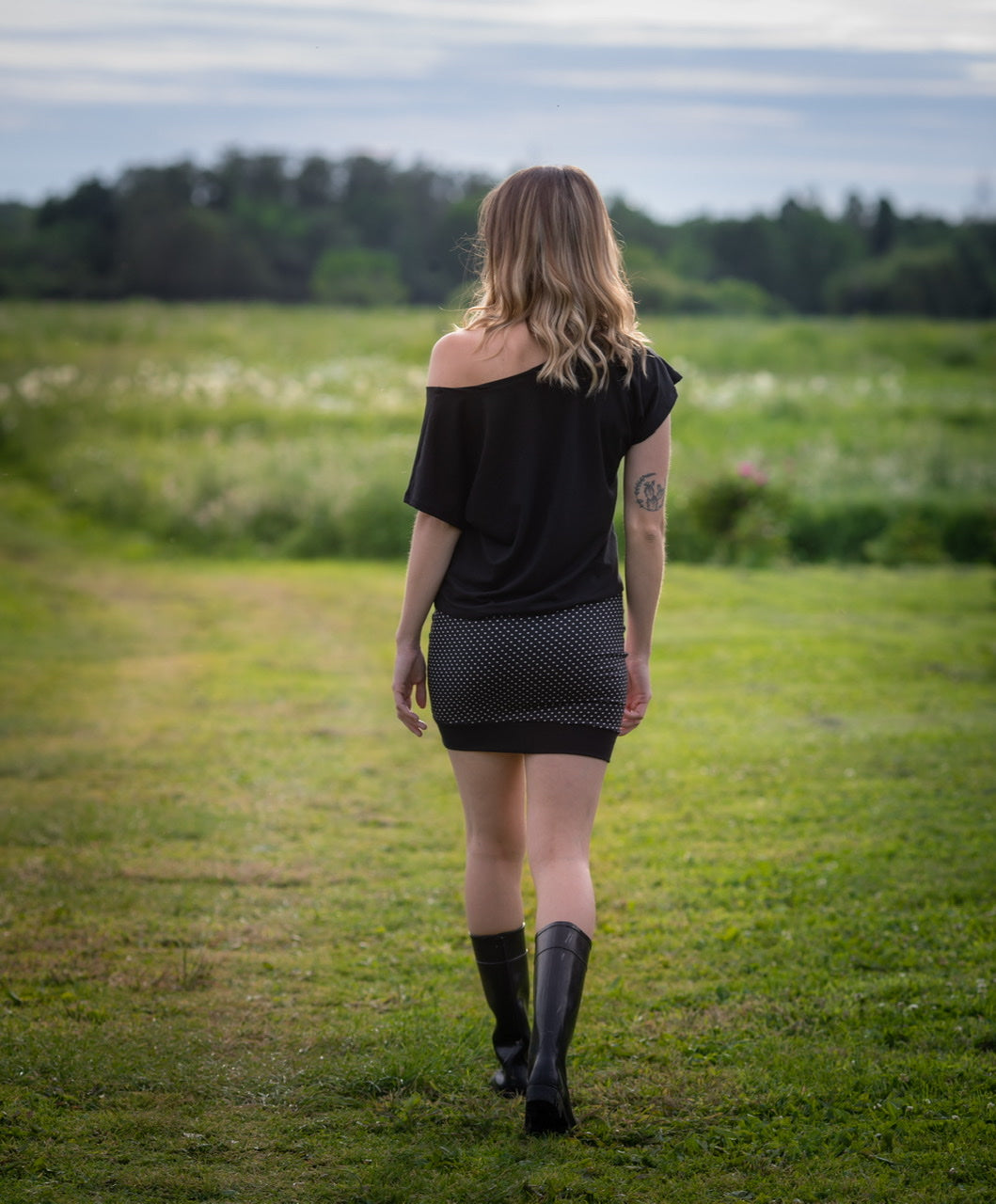 Chandail Ample Uni NOIR *Options de longueur