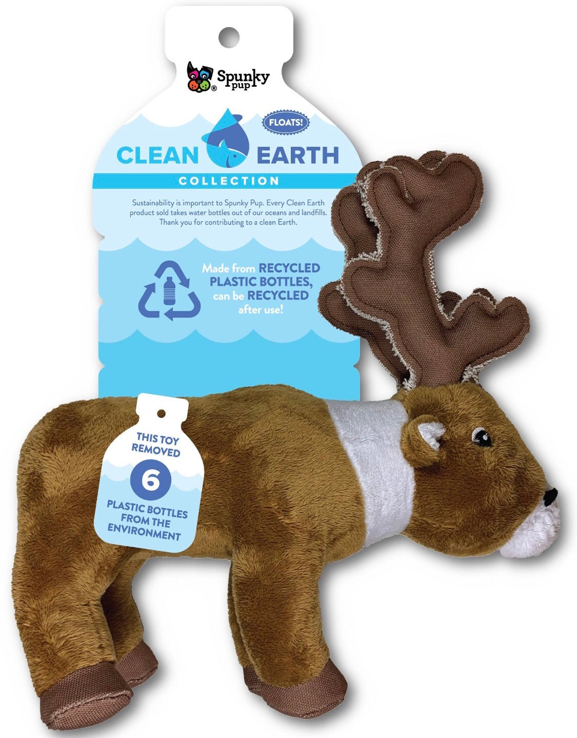 Éco Peluche pour animaux KARIBOU fait de Plastique Recyclé ***En Stock