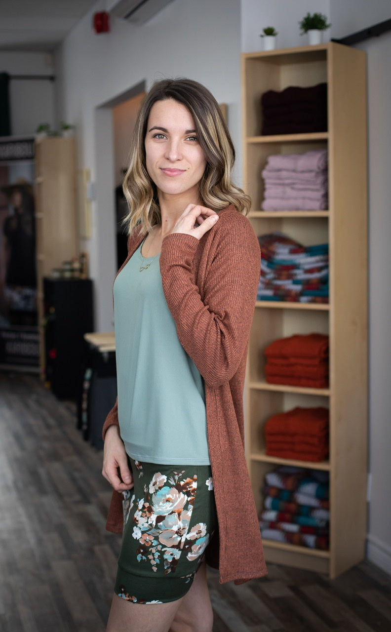 Chandail Ample SAUGE *Options de Longueur **En Stock