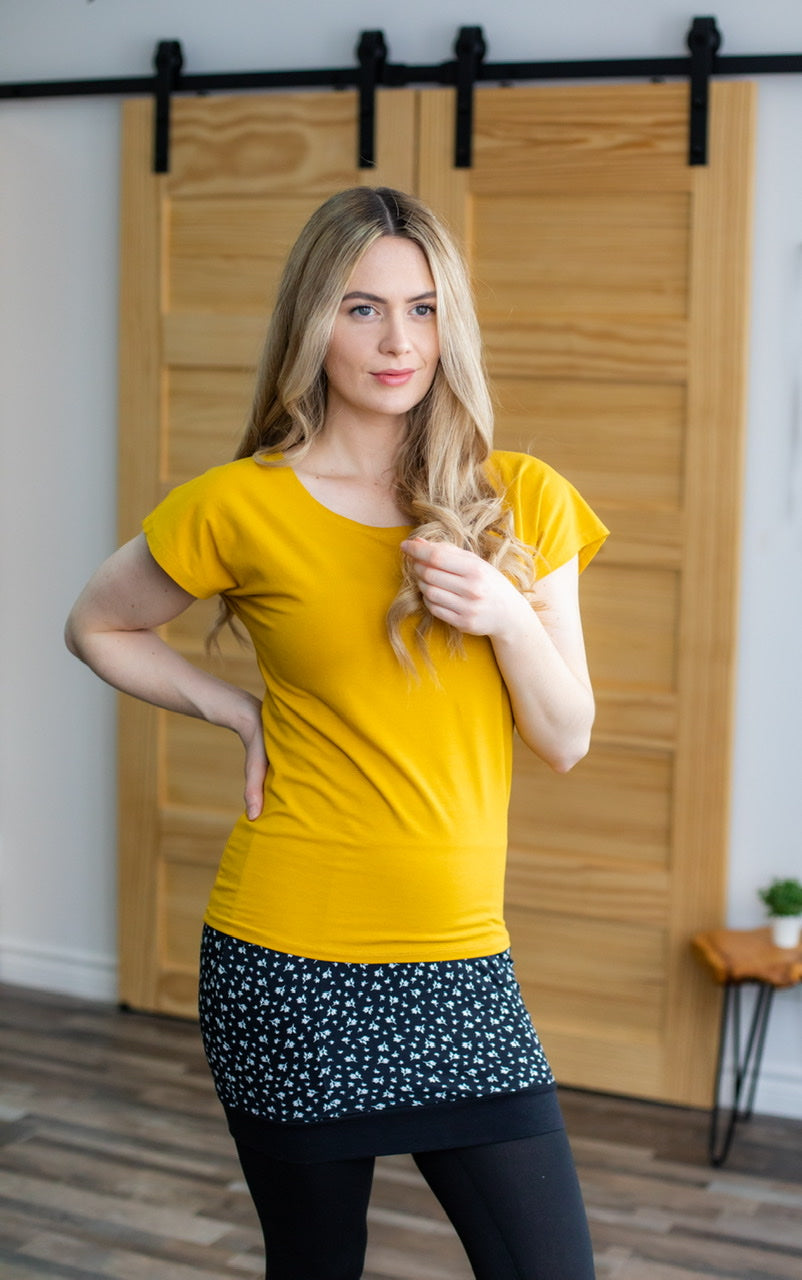 Jupe à POCHES Motifs Petites fleurs **En Stock