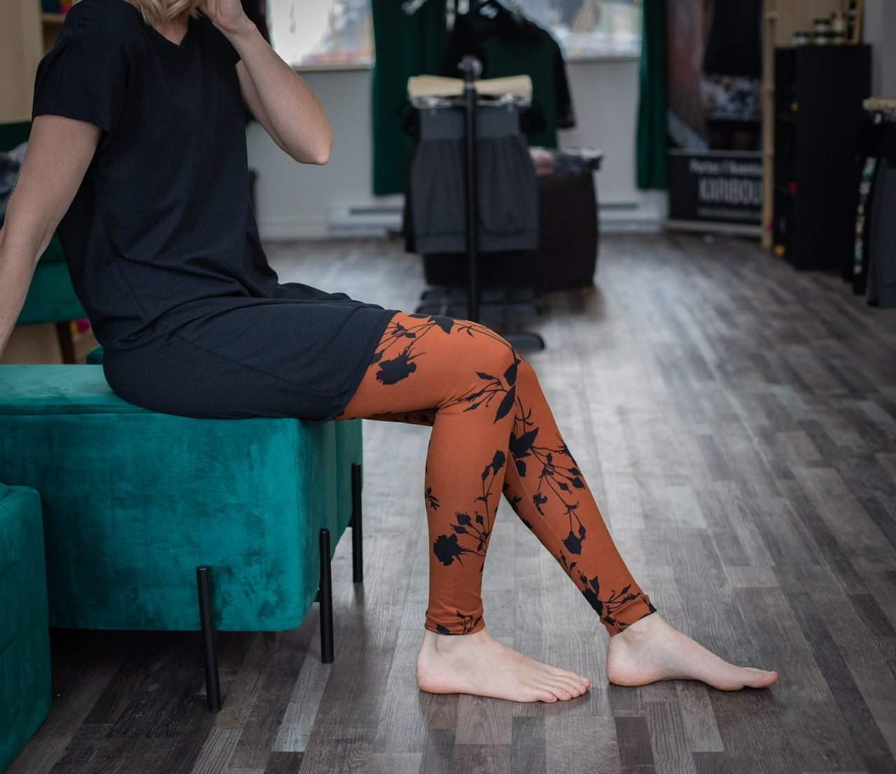 Legging FLORAL CUIVRE