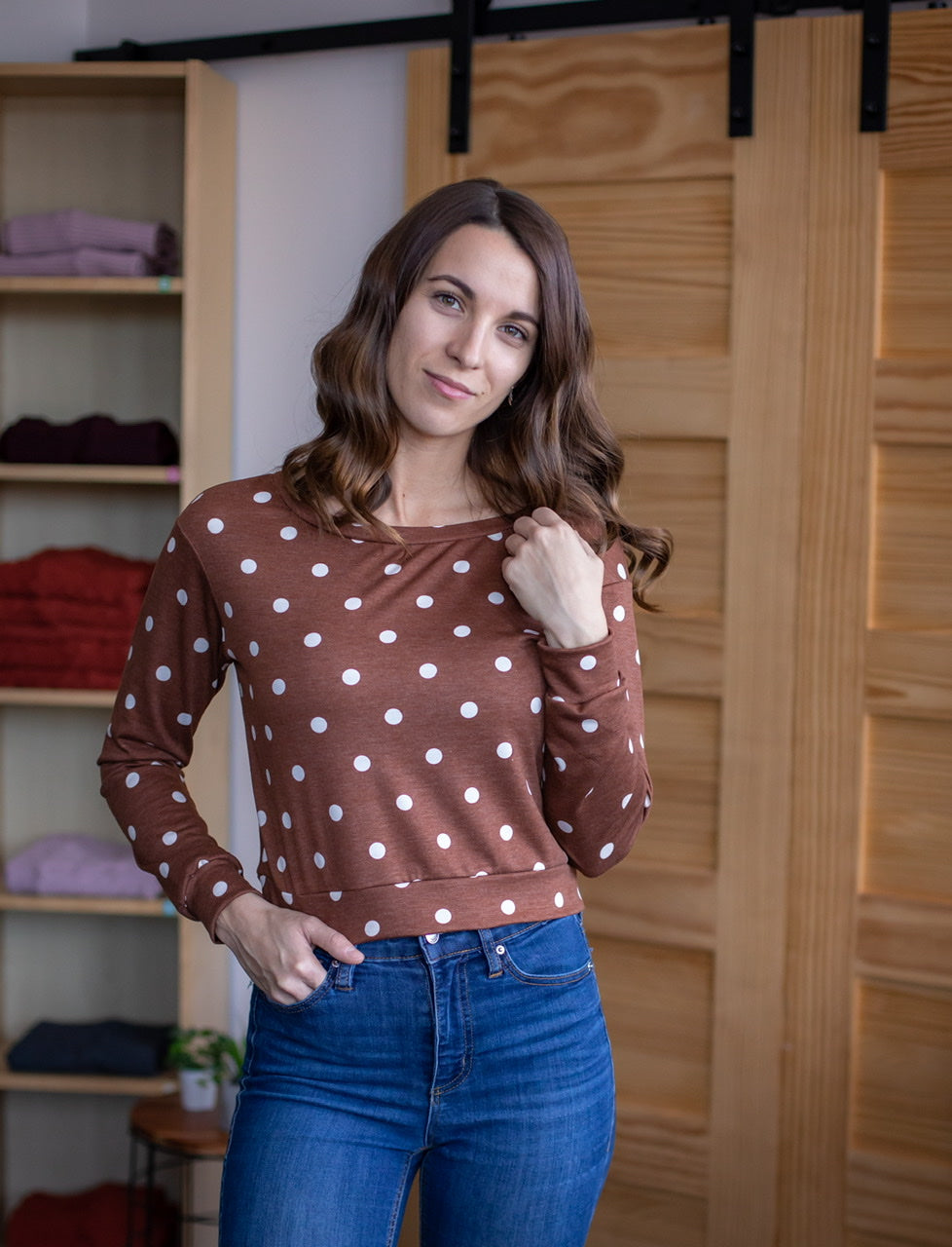 Chandail CHLOÉ Pois Cuivre- French Terry