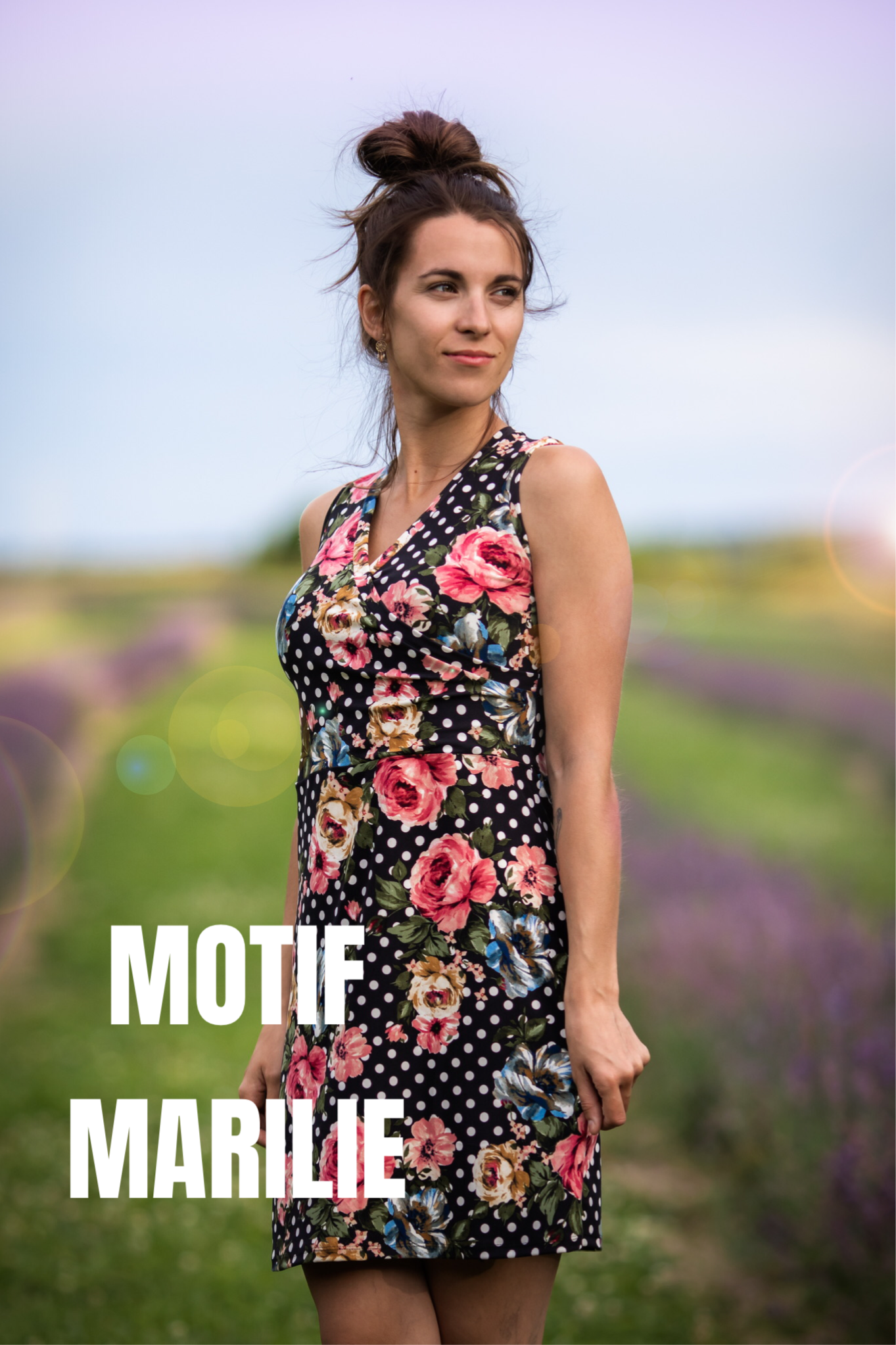 Robe Cache-Coeur Manches COURTES - Options de Motifs ***Prêt à Partir