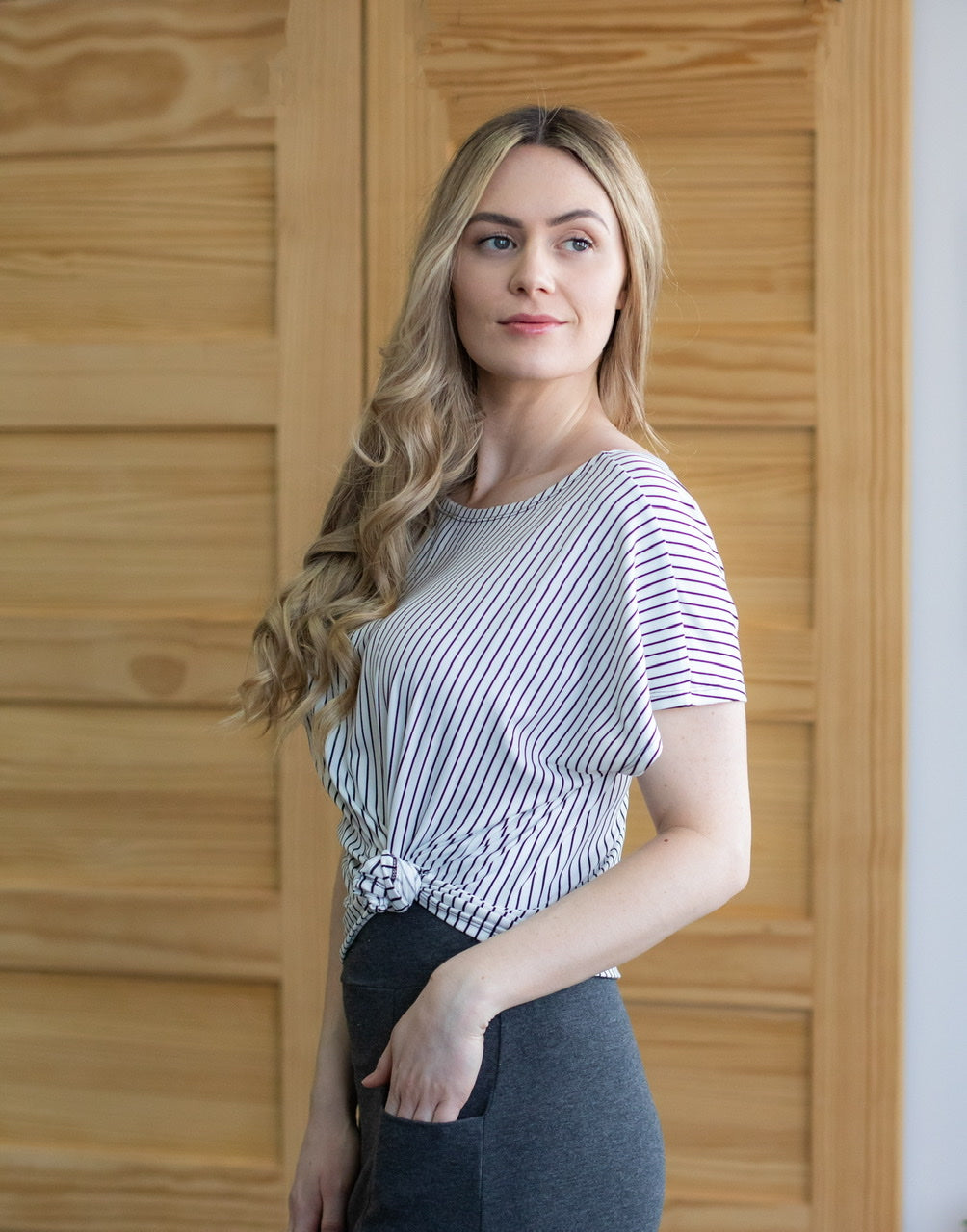 Chandail Ample RAYURES - Options de longueur