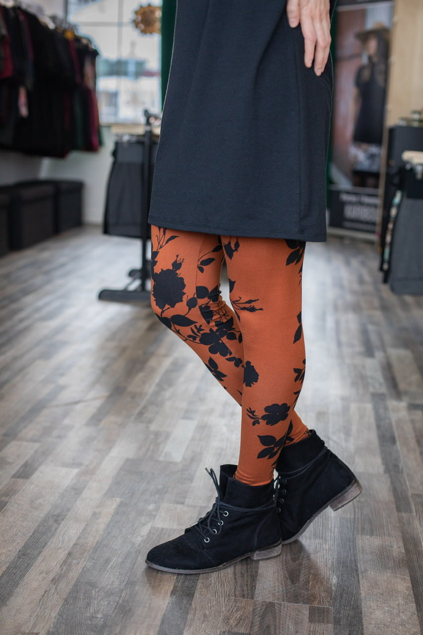 Legging FLORAL CUIVRE