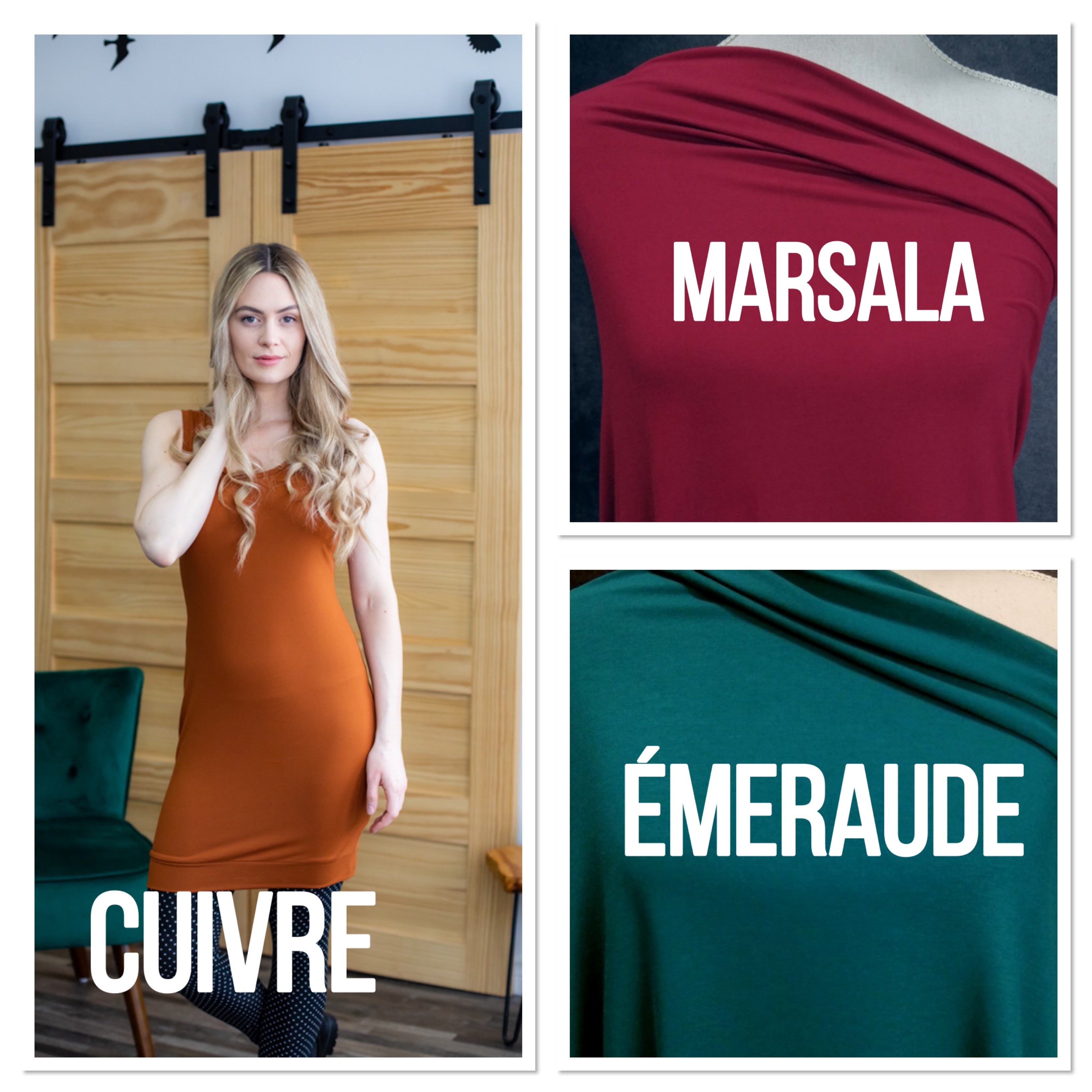 Robe Cami - Options de Couleur UNI