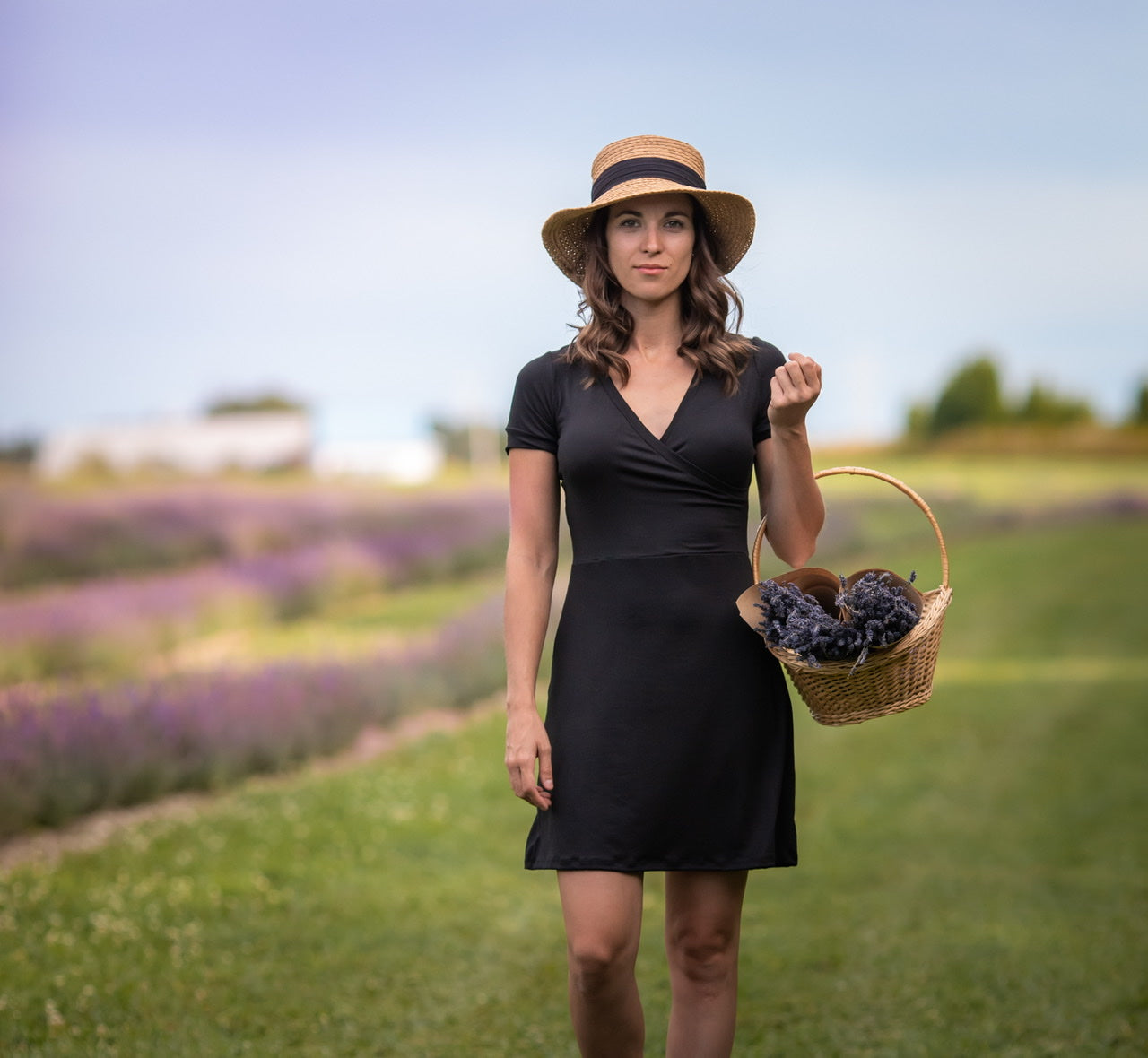 Robe Cache-Coeur Manches COURTES - Options de Motifs ***Prêt à Partir