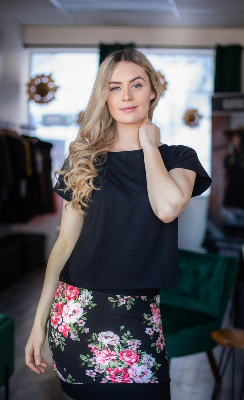 Chandail Ample Uni NOIR *Options de longueur