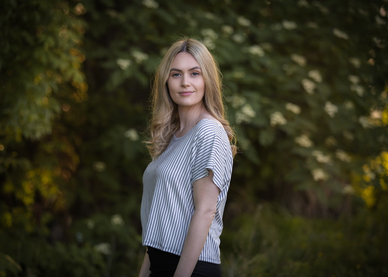 Chandail Ample RAYURES - Options de longueur