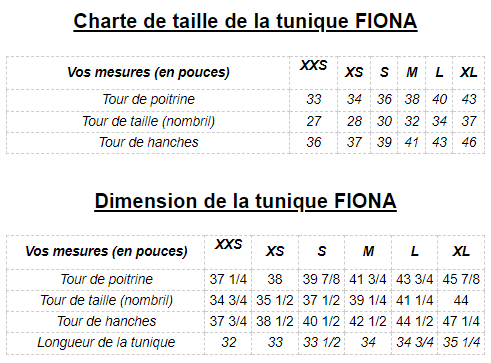 Tunique FIONA - Verte *Collection Écoresponsable