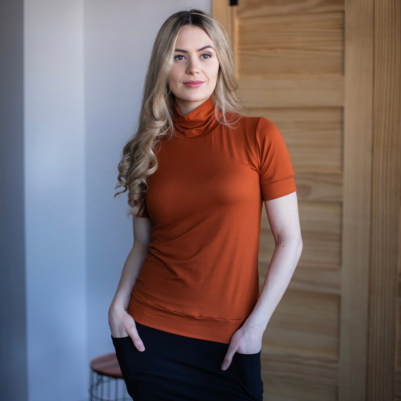 Chandail EMMA - ROUILLE - Options de Manches