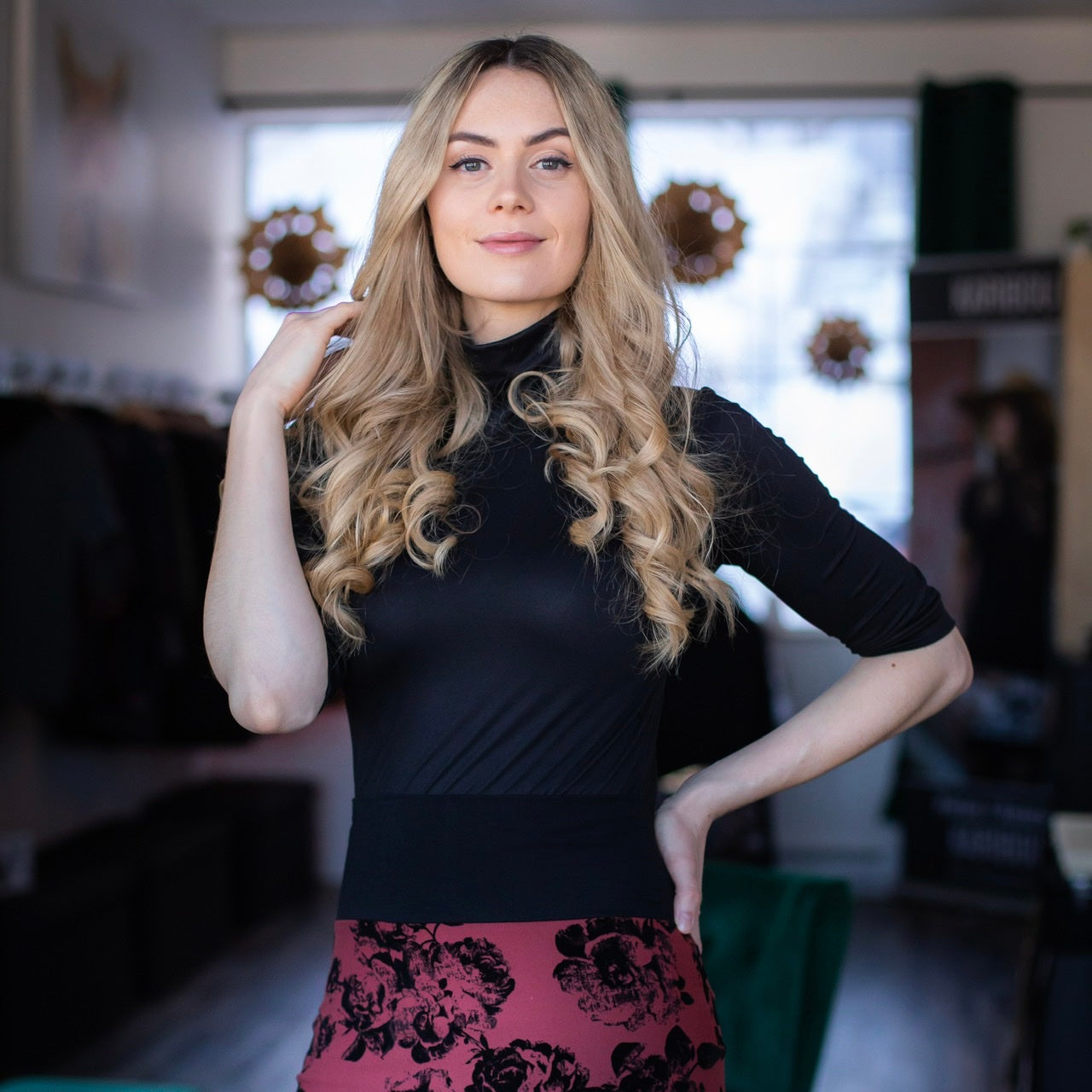 Chandail EMMA Noir - Options de Manches