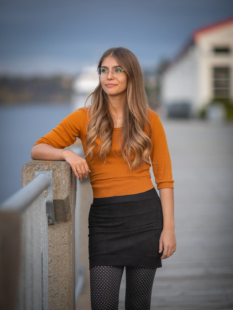 Jupe Corduroy NOIR **Stock Express