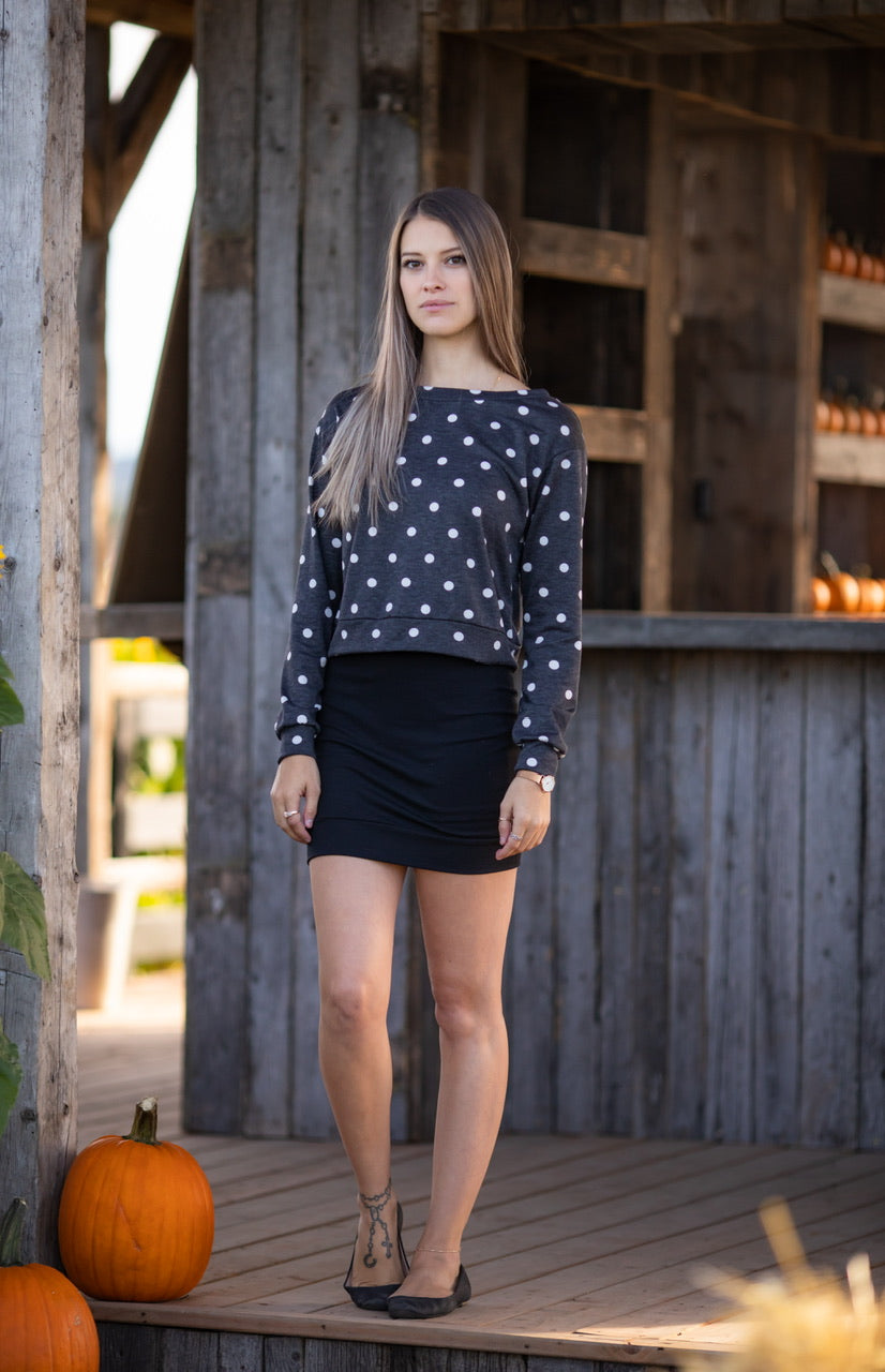 Jupe NOIR en Tencel **En Stock
