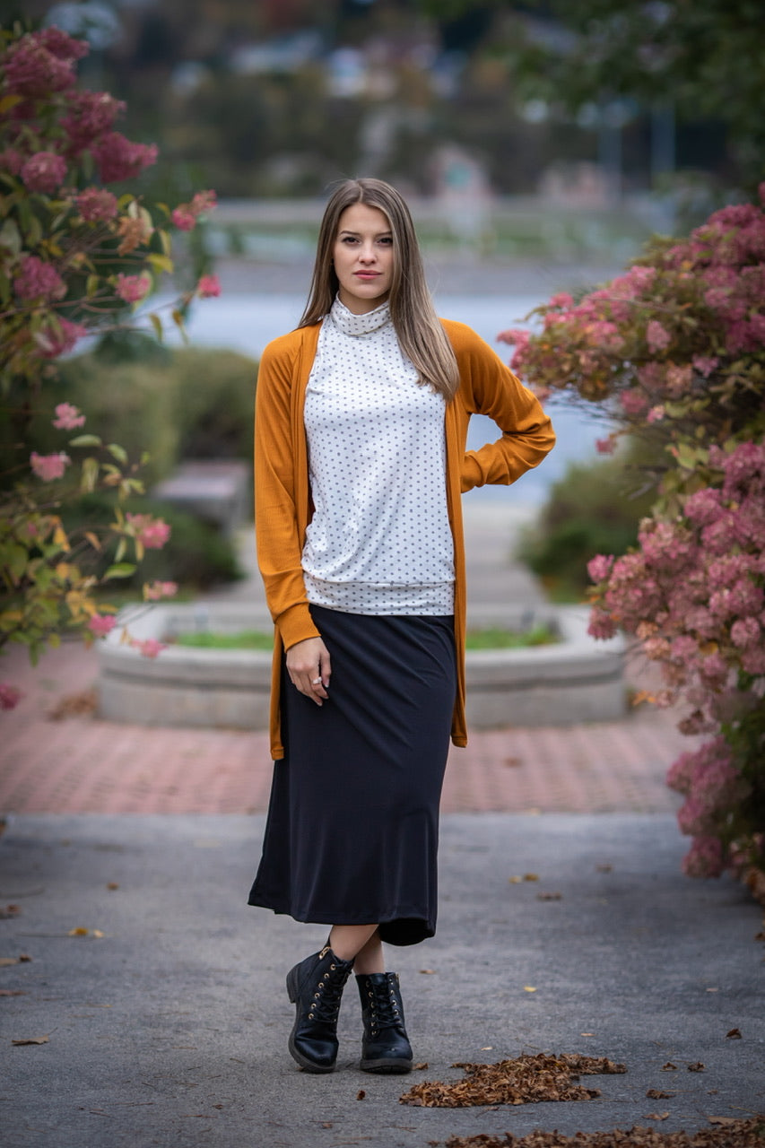 CARDIGAN Veston  Ocre *ÉCO **En Stock