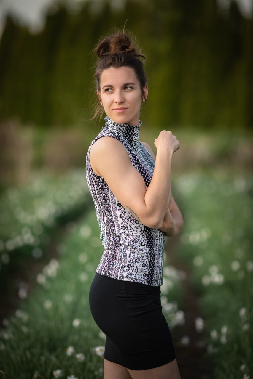 Top EMMA Noir & Blanc - Options Disponibles