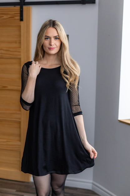 Robe SOLÈNE Noir **Quantité Limitée