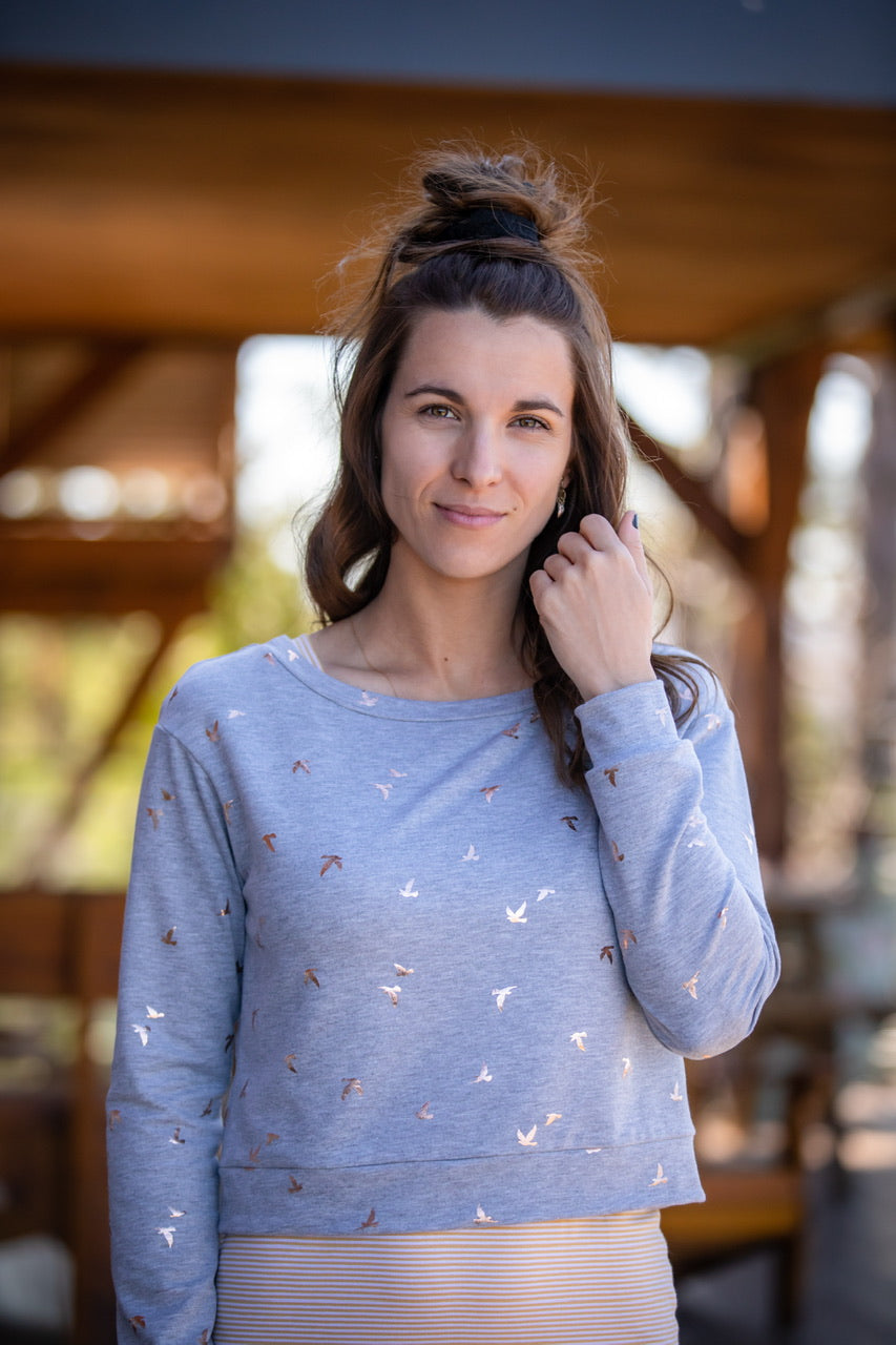 Chandail CHLOÉ 🐦⬛ Gris **Sur Commande