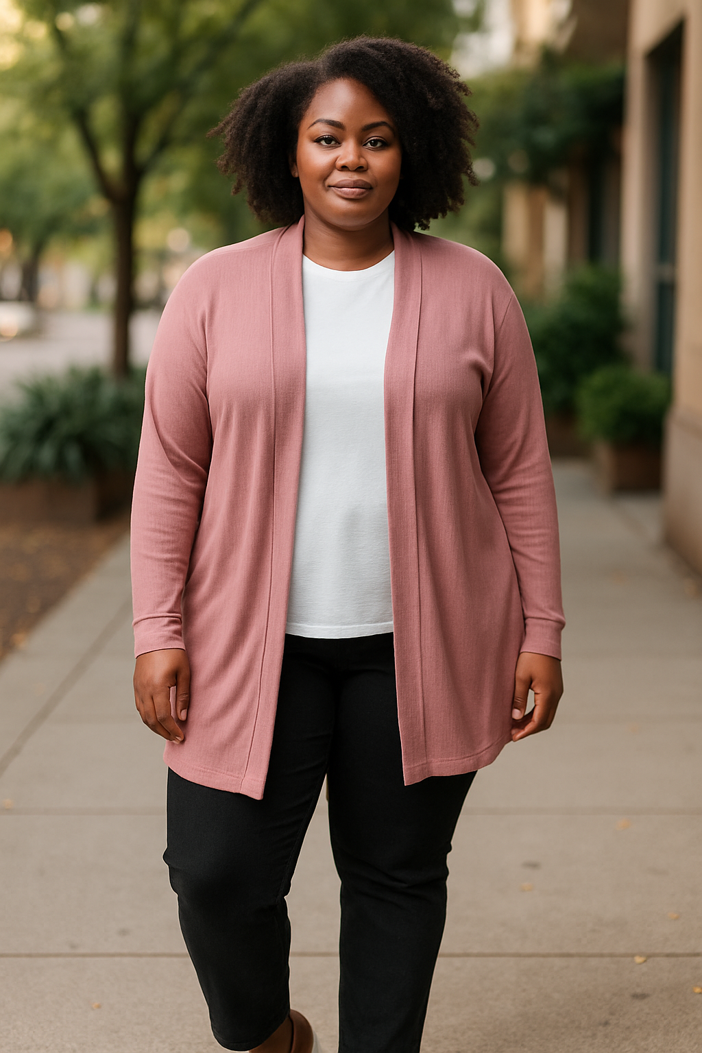 CARDIGAN Veston Rose Blush **En Stock