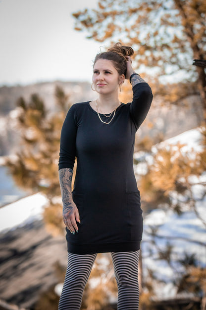 Legging RAYURES Anthracite et Blanc ÉCO **Stock Express