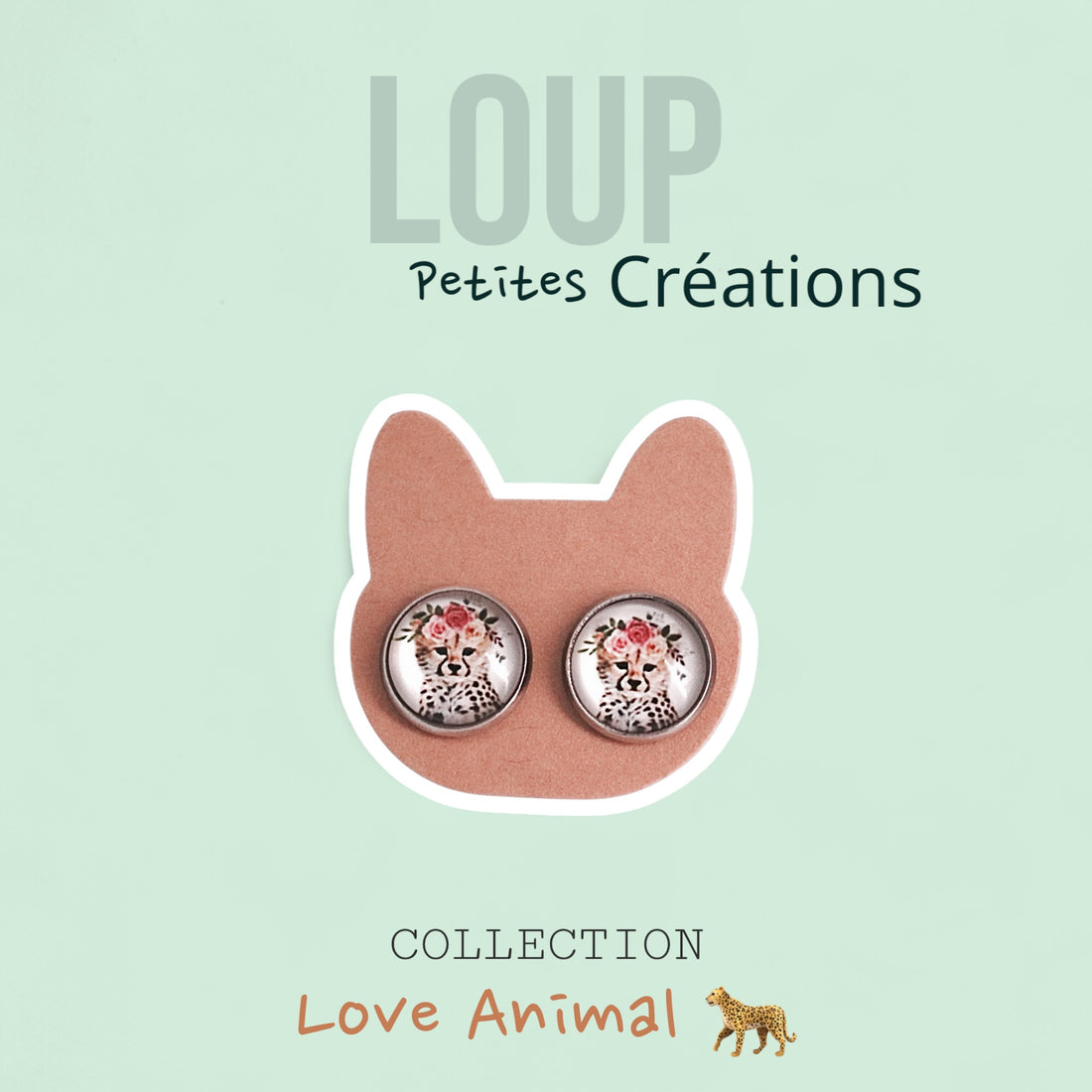 Boucles d’oreilles GUÉPARD 🐆