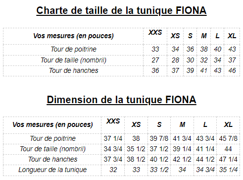 Tunique FIONA  Sorbet - En Stock