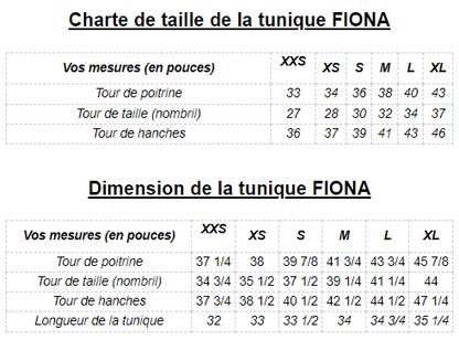 Tunique FIONA  Sorbet - Collection Écoresponsable