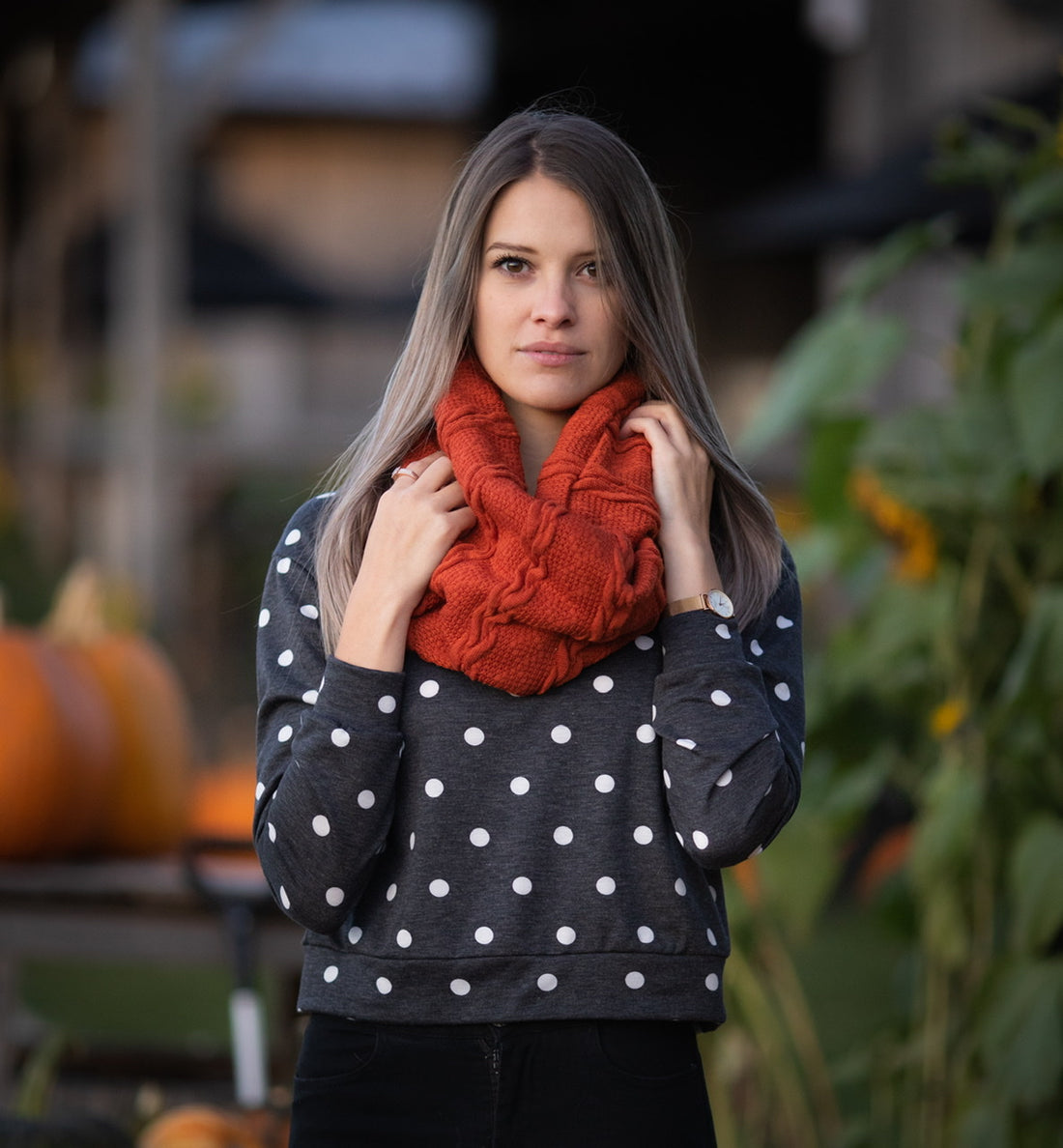 Foulard Tricot ROUILLE **En Stock